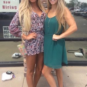 Purple and white long sleeve romper